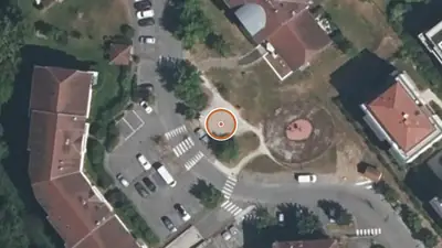 Vue aérienne : Aire de fitness Ornex