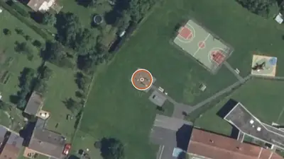 Vue aérienne : Aire de fitness Aulnois-sous-Laon