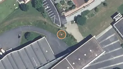 Vue aérienne : Parcours sportif Cusset