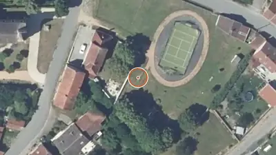 Vue aérienne : Aire de fitness Lignerolles