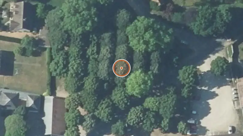 Vue aérienne de Aire de fitness Neuilly-le-Réal – Aire de Loisirs