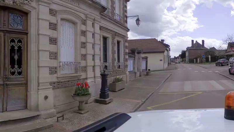 Vue de la rue vers Aire de fitness Maraye-en-Othe – Rue de la Forêt d'Othe