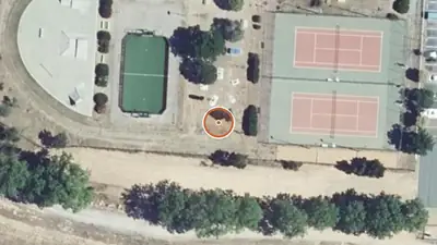 Vue aérienne : Aire de fitness Sallèles-d'Aude