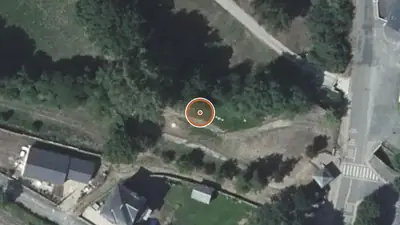 Vue aérienne : Parcours sportif Bertholène