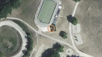 Vue aérienne : Street workout Sébazac-Concourès