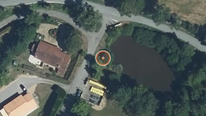 Vue aérienne de Aire de fitness Écuras – Rue du Bois (nord-est)