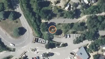 Vue aérienne : Parcours sportif Bourdeaux