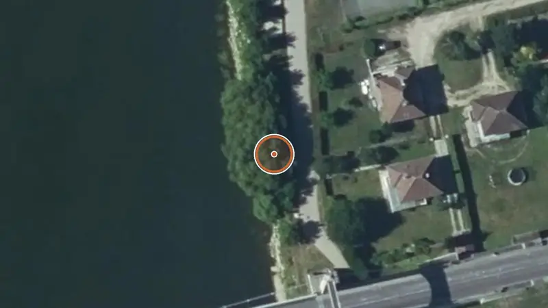 Vue aérienne de Aire de fitness Les Andelys – Rue Gilles Nicolle