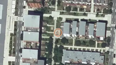 Vue aérienne : Aire de fitness Toulouse – Rue Doëtte Angliviel