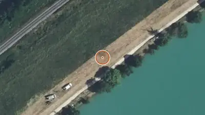 Vue aérienne : Aire de fitness L'Isle-Jourdain – Avenue du Corps Franc Pommiès