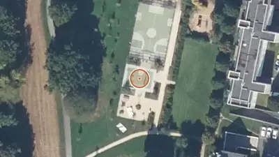 Vue aérienne : Aire de fitness Rennes – Coulée Verte (nord-est)