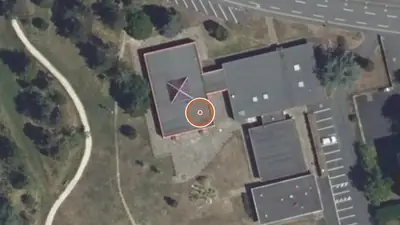 Vue aérienne : Aire de fitness Issoudun