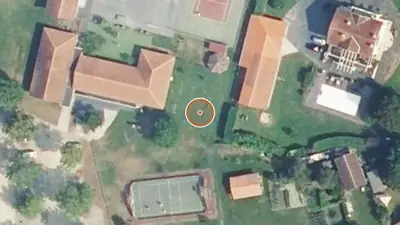 Vue aérienne : Parcours sportif Messanges