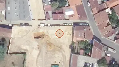 Vue aérienne : Aire de fitness Mont-de-Marsan – Jardin public Laulom