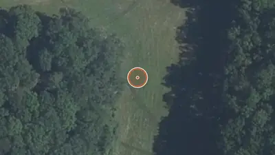 Vue aérienne : Parcours sportif Vendôme – Vallée de l'Homme Mort (sud-est)