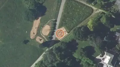Vue aérienne : Aire de fitness Nantes – Avenue de Cierzay