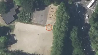 Vue aérienne : Aire de fitness Nantes – Boulevard Professeur René Auvigné