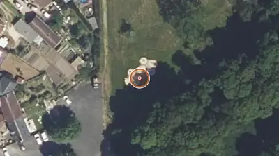 Vue aérienne : Aire de fitness Ligny-le-Ribault