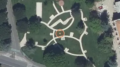 Vue aérienne : Parcours sportif Agen – Avenue Robert Schuman