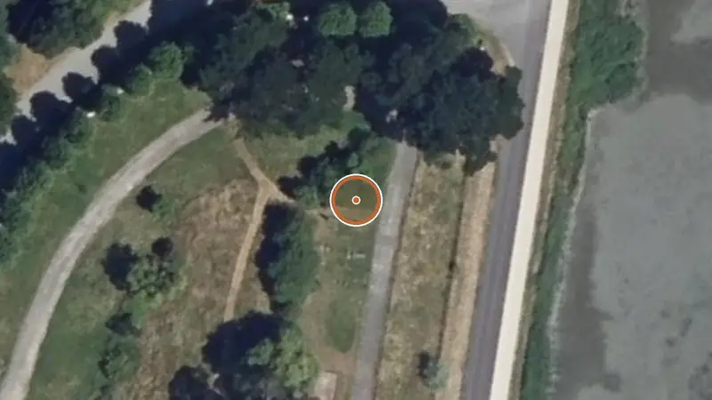 Vue aérienne de Aire de fitness Locmiquélic – Parc de Pen Mané