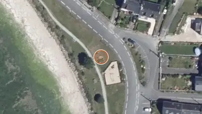 Vue aérienne : Aire de fitness Locmiquélic – Rue Ty Douar