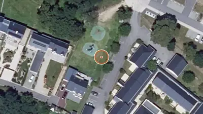 Vue aérienne : Aire de fitness Saint-Gildas-de-Rhuys – Residence Armor