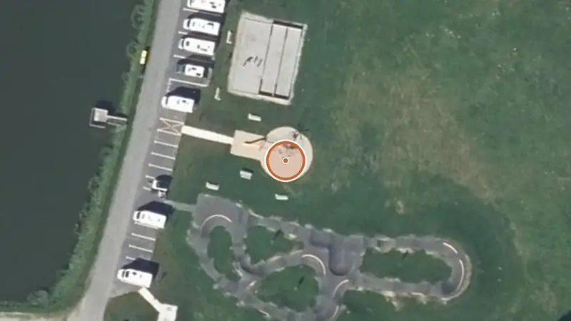 Vue aérienne de Aire de fitness Saint-Gonnery – Aire de Jeux