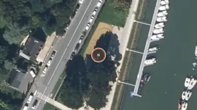 Vue aérienne : Aire de fitness Vannes – Avenue du Maréchal Juin