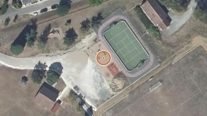 Vue aérienne de Aire de fitness Saint-Martin-d'Heuille – Stade Municipal