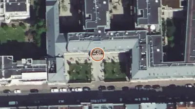 Vue aérienne : Aire de fitness Lille – Rue Jean Bart (Lille)