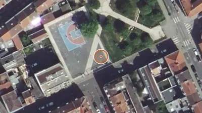 Vue aérienne : Street workout Lille – Rue Philippe de Comines