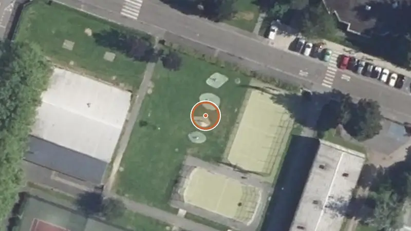 Vue aérienne de Aire de fitness Beauvais – Rue des Pyrénées