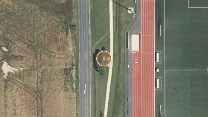 Vue aérienne de Aire de fitness Chaumont-en-Vexin – Avenue du Vexin Thelle