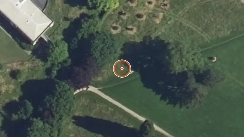 Vue aérienne de Aire de fitness Compiègne – Parc de Bayser