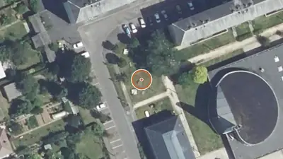 Vue aérienne : Aire de fitness Argentan