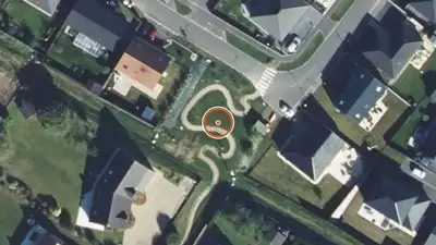 Vue aérienne : Aire de fitness Angres – Rue Georges Wolinski