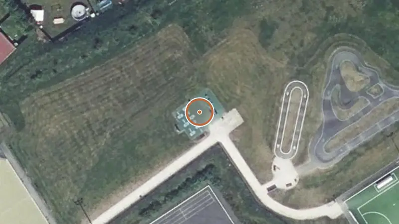 Vue aérienne de Aire de fitness Libercourt – Complexe Sportif Léo Lagrange