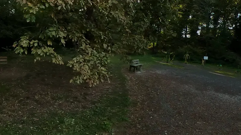 Vue de la rue vers Aire de fitness Billère – Impasse du Sud