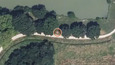 Vue aérienne : Parcours sportif Lahonce