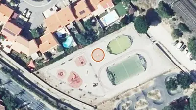 Vue aérienne : Aire de fitness Banyuls-sur-Mer