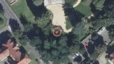 Vue aérienne : Aire de fitness Guebwiller – Parc de la Neuenbourg