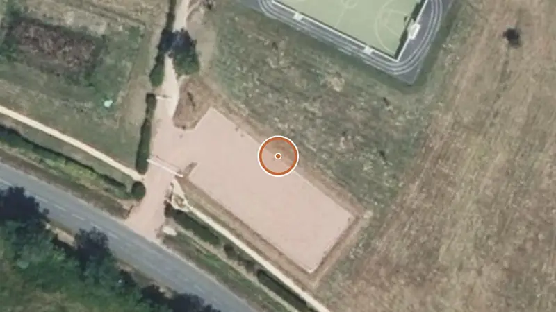 Vue aérienne de Aire de fitness La Chapelle-de-Guinchay – City-stade