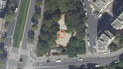 Vue aérienne : Street workout Paris 12e – Square Georges Méliès