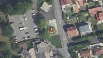 Vue aérienne : Aire de fitness Champs-sur-Marne – Rue de la Garenne