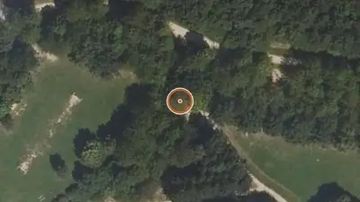 Vue aérienne : Aire de fitness Combs-la-Ville – Parc Jacques Chirac