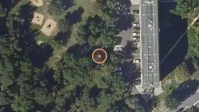 Vue aérienne : Aire de fitness Fontainebleau – Rue de Belgique