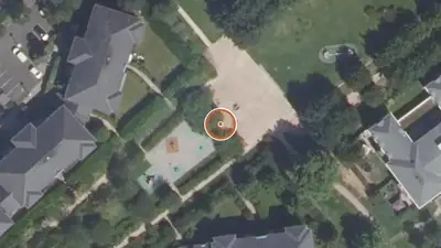 Vue aérienne : Aire de fitness Lieusaint – Jardins de la Méridienne