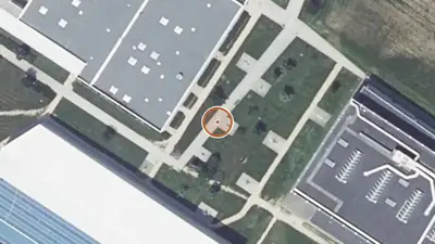 Vue aérienne : Aire de fitness Montauban – Rue Léon Jouhaux
