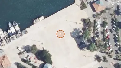 Vue aérienne : Aire de fitness Saint-Mandrier-sur-Mer – Place des Résistants