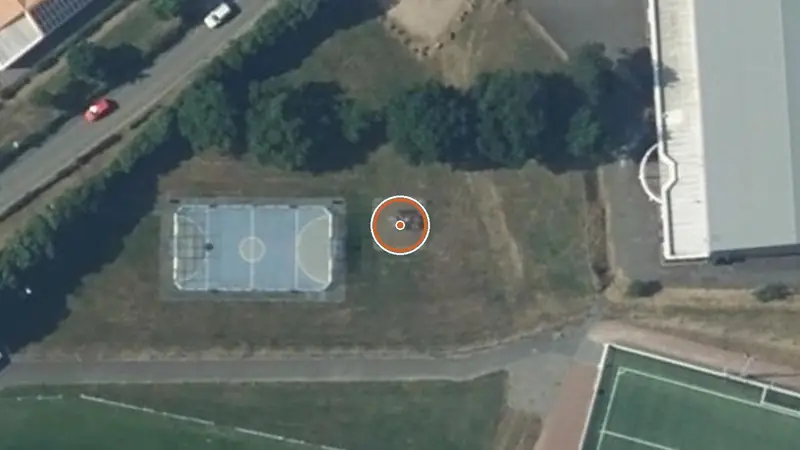 Vue aérienne de Aire de fitness Talmont-Saint-Hilaire – Avenue des Sports